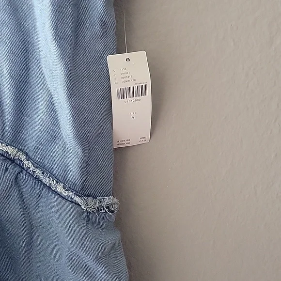 Anthropologie/Pilcro Denim Tiered Maxi Dress Small NWT - Picture 4 of 6